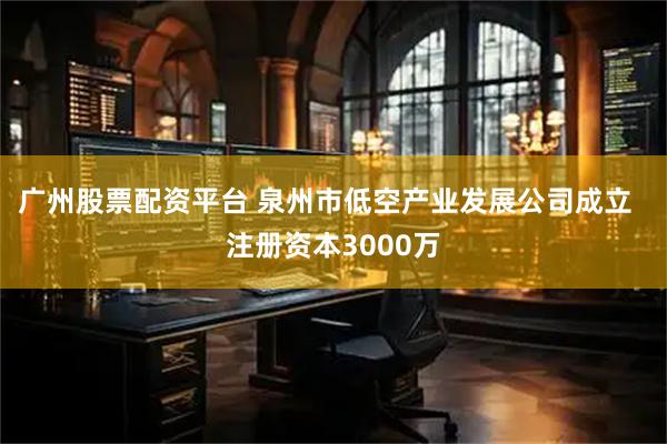广州股票配资平台 泉州市低空产业发展公司成立  注册资本3000万